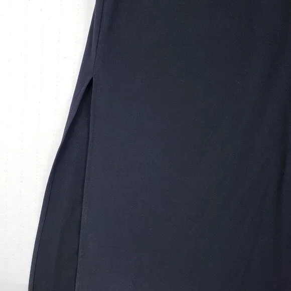 Anthropologie Bellevue the Label Cut Out Maxi Dress Black size M Stretch - Picture 12 of 13